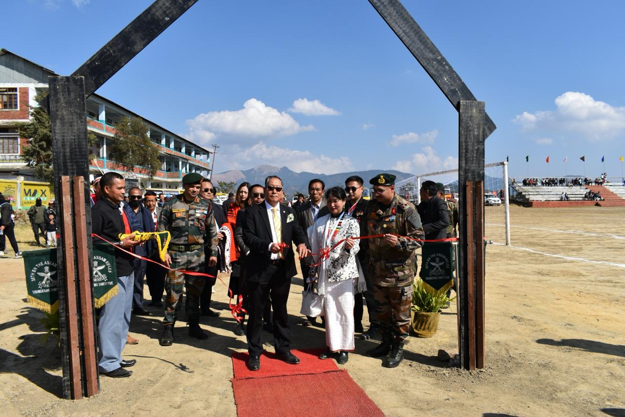 ASSAM RIFLES INAUGURATES LATE MAJOR BOB KHATHING 112TH BIRTH