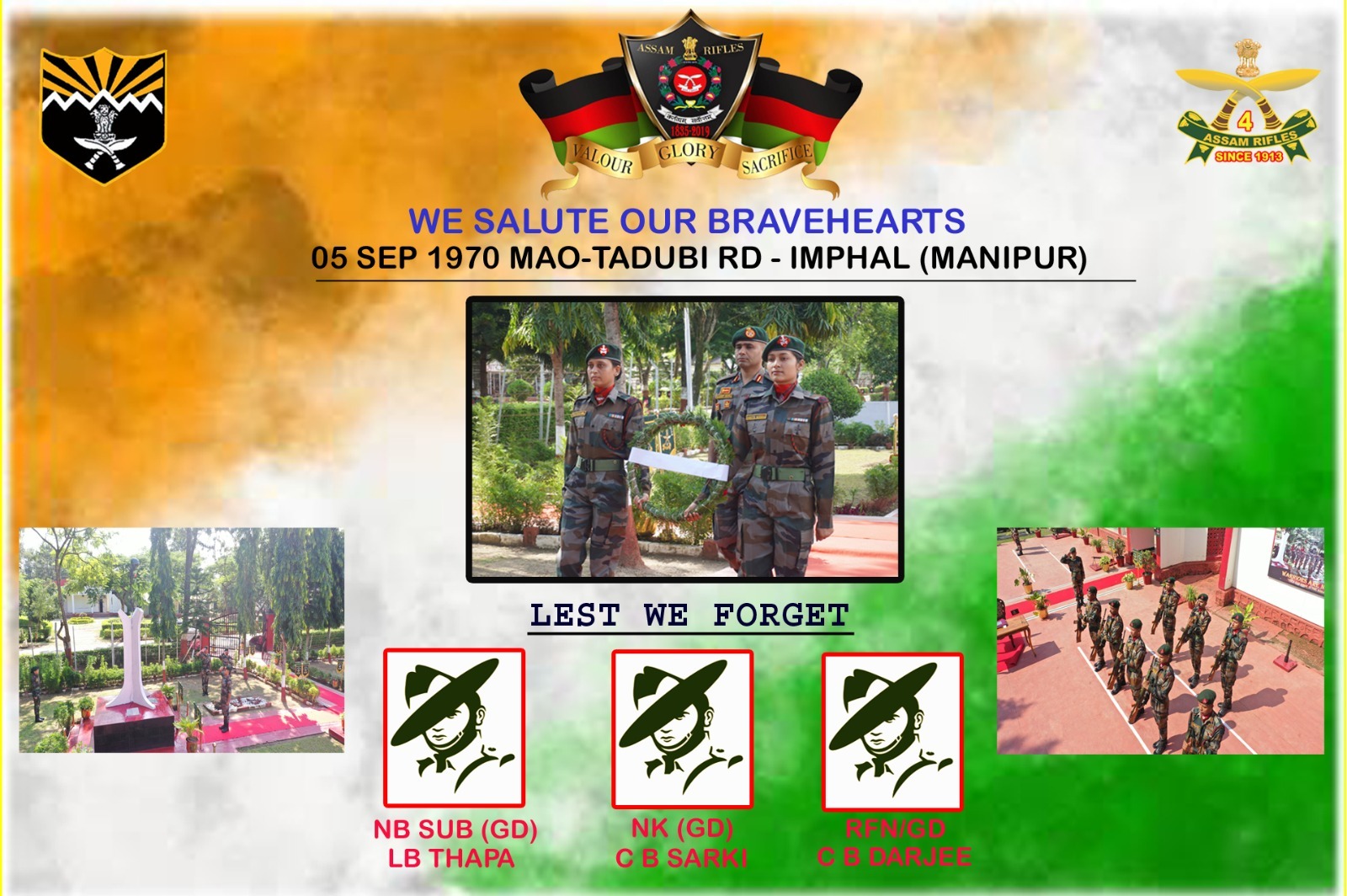 REMEMBERING THE MARTYRS BY ASSAM RIFLES - NE India Broadcast