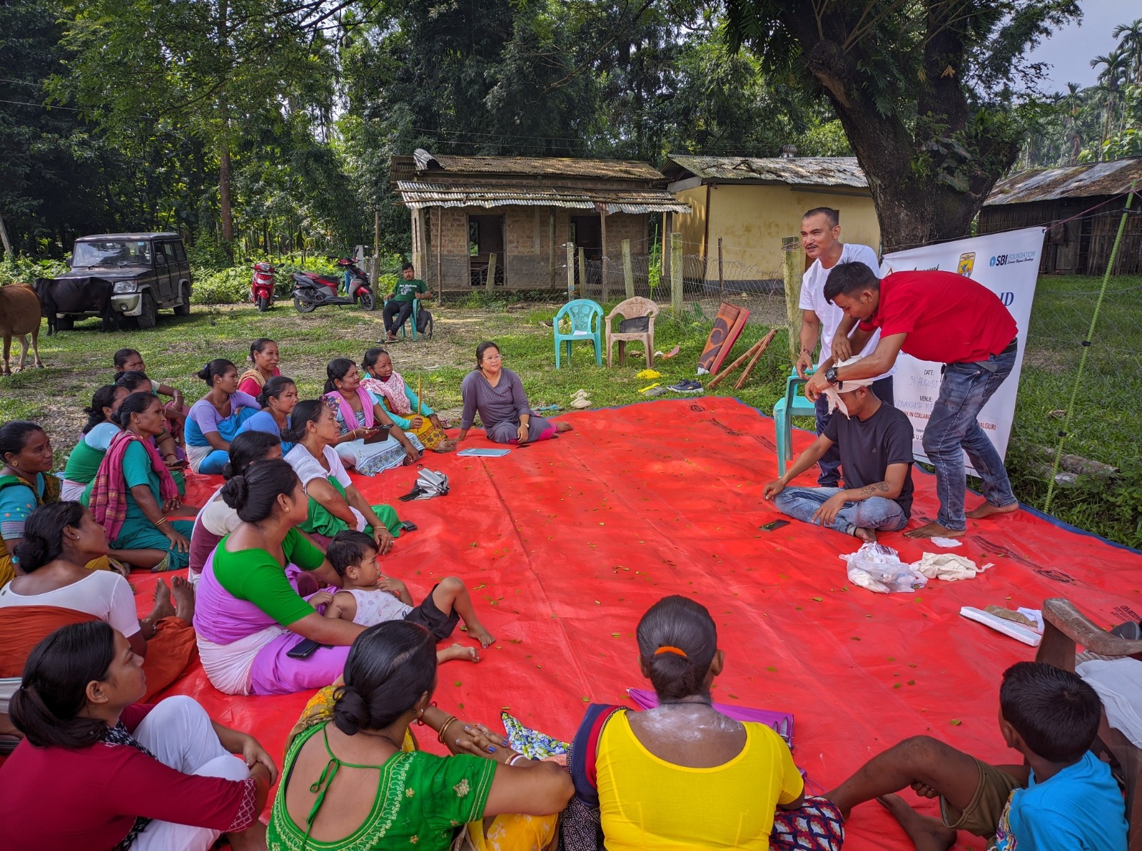 Aaranyak-DDMA train human elephant conflict hit villagers on providing