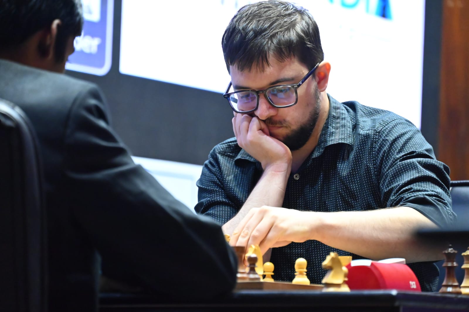 D Gukesh slips, Maxime Vachier-Lagrave takes sole lead in Tata