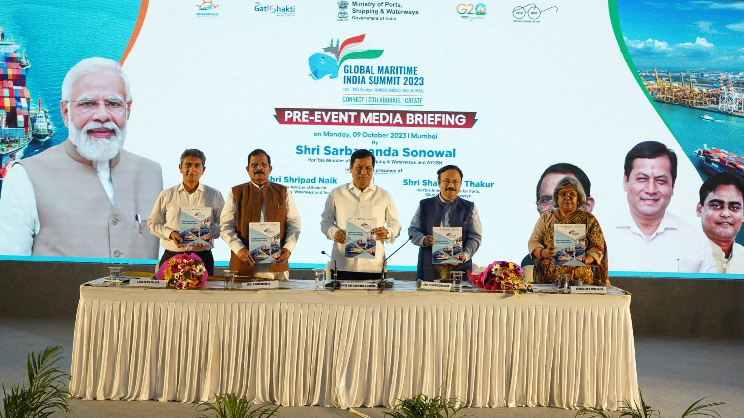 Union Minister Sarbananda Sonowal expects ₹10 trillion investments at the  Global Maritime India Summit, 2023 - NE India Broadcast