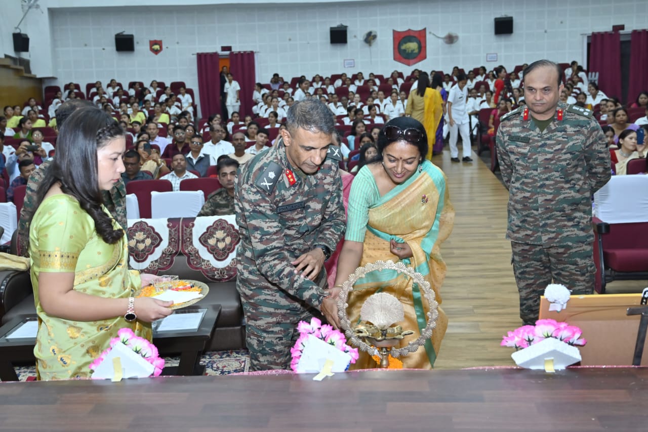 ARMY INSTITUTE OF NURSING, GUWAHATI CELEBRATED LAMP LIGHTING CEREMONY ...