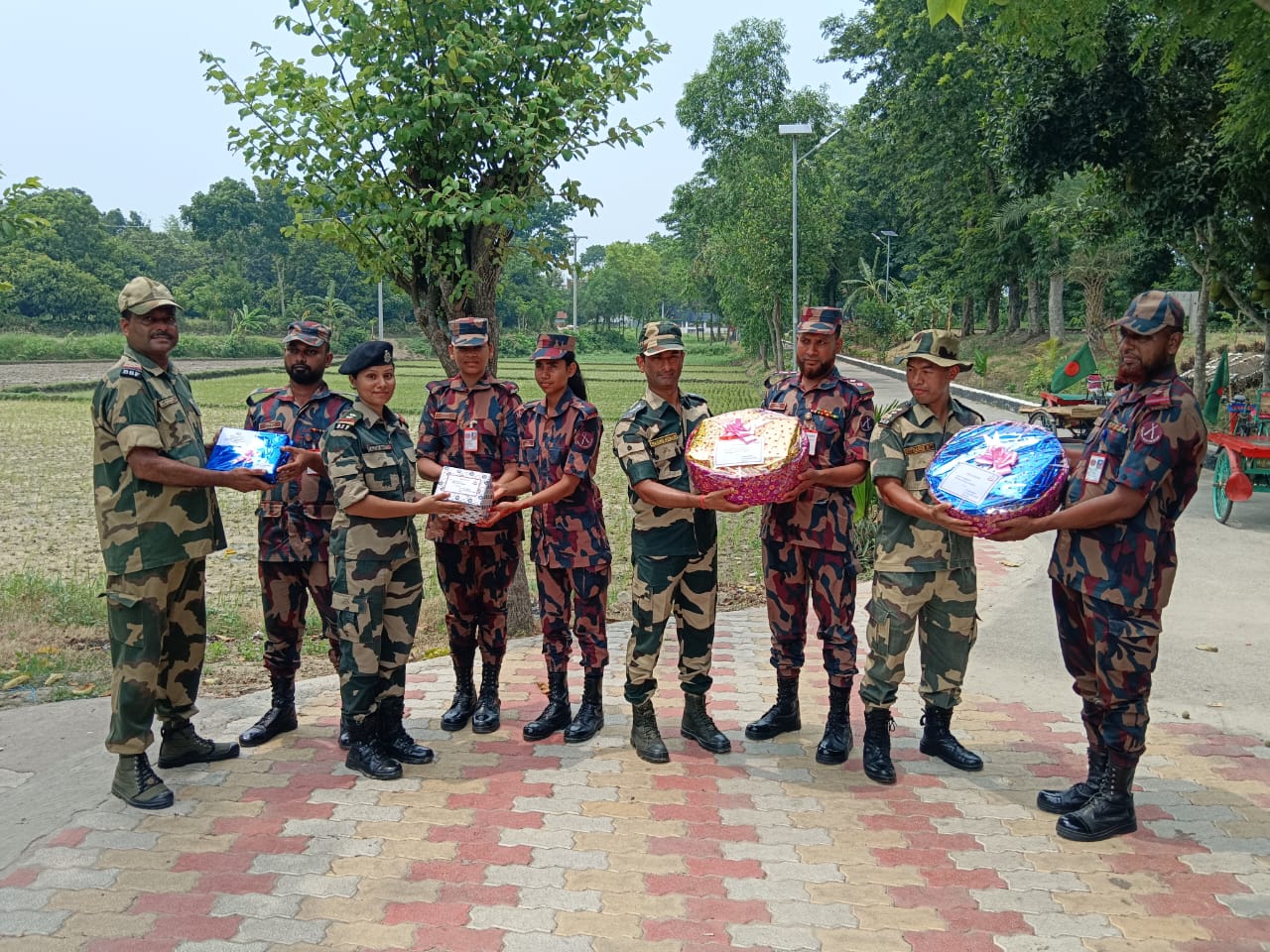 BSF And BGB Celebrate Bakreid With Traditional Exchange Of Sweets ...