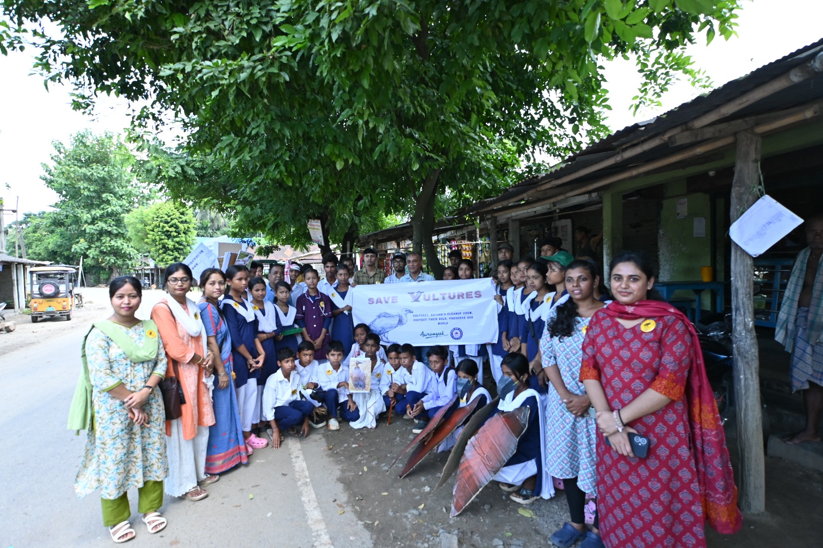 Aaranyak and Rani High School holds street play on International