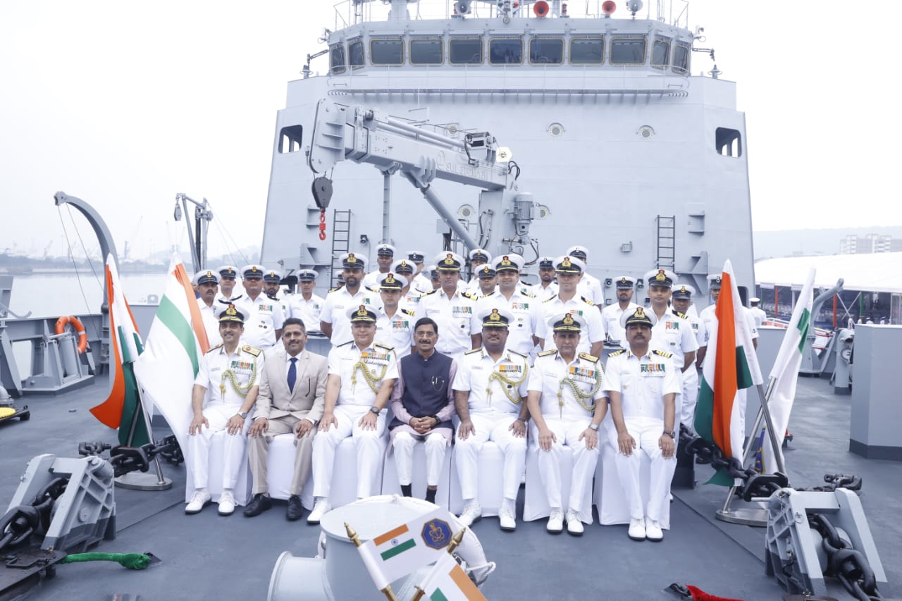 Indigenous Excellence: GRSE-Built INS Nirdeshak Joins Indian Navy Fleet ...